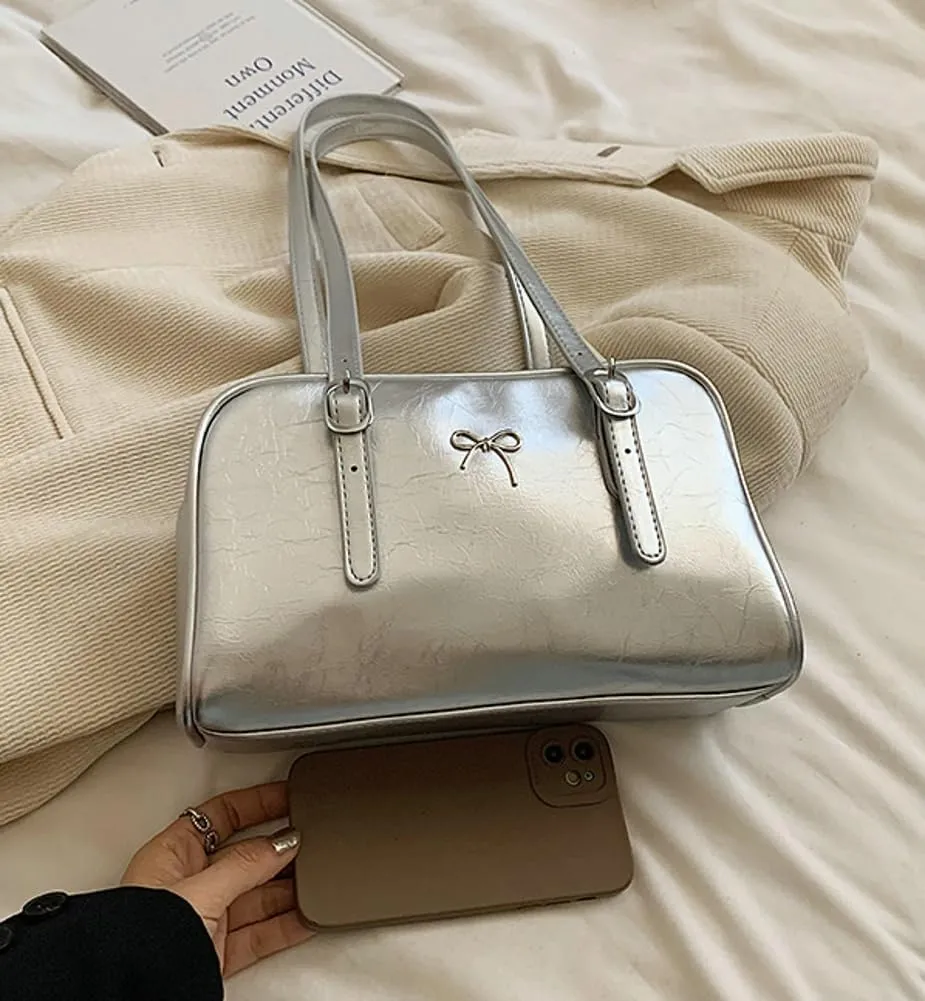 Trendy Boston Bag Women 2025 Spring Bowler Bag Top Handle Purse Shoulder Bags Satchel Handbags with Adjustable Strap