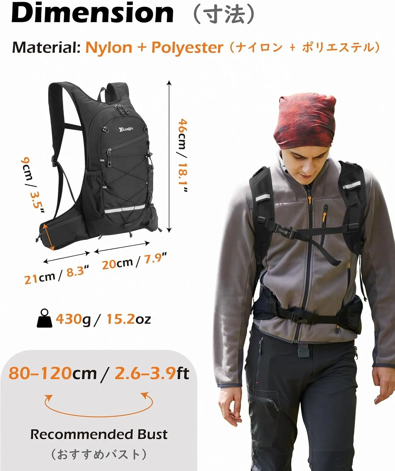 TRIWONDER Hydration Backpack Lightweight Water Pack for Men Women Hydration Pack for Cycling, Running, Hiking and Biking