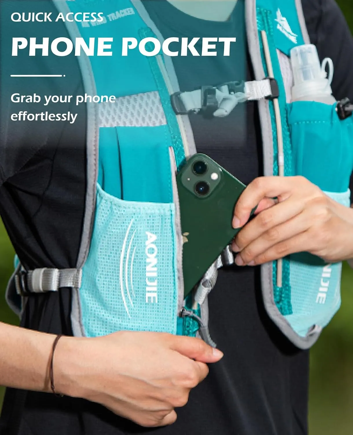 TRIWONDER Hydration Pack Backpack 5L Marathoner Running Race Hydration Vest