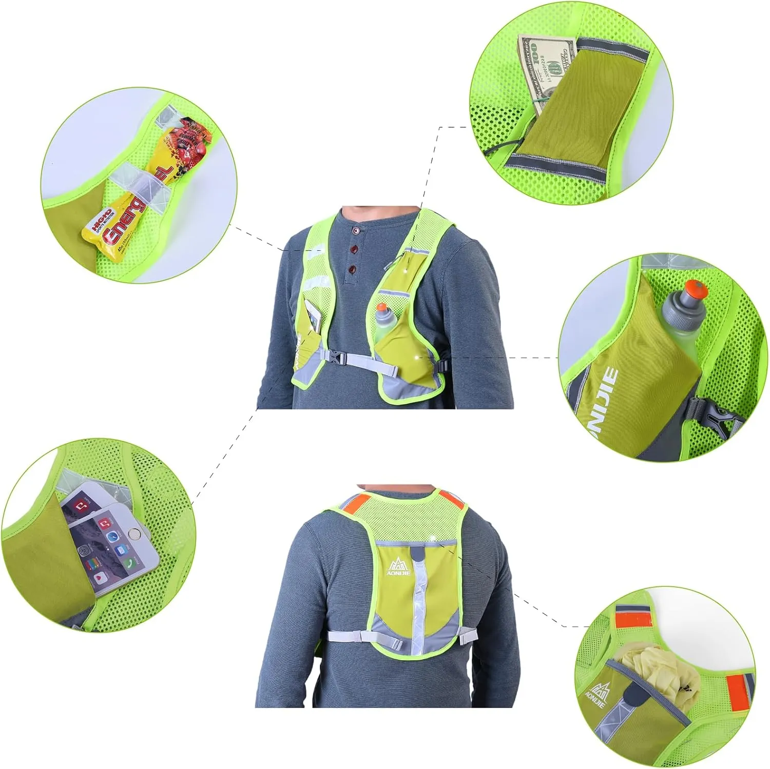 TRIWONDER Running Hydration Vest Water Pack Backpack for Women Men 5.5L 5L Runner Trail Race Marathon Cycling Hiking Jogging