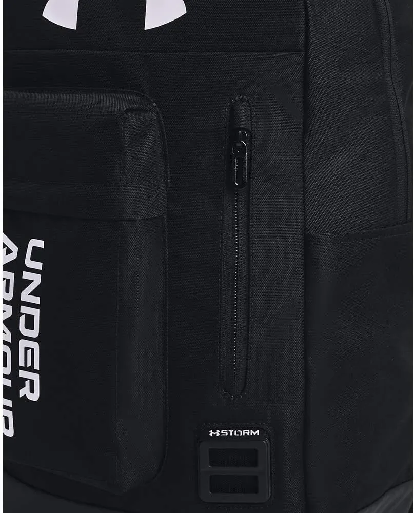 Under Armour Halftime Backpack, Black (001)/White, One Size Fits All