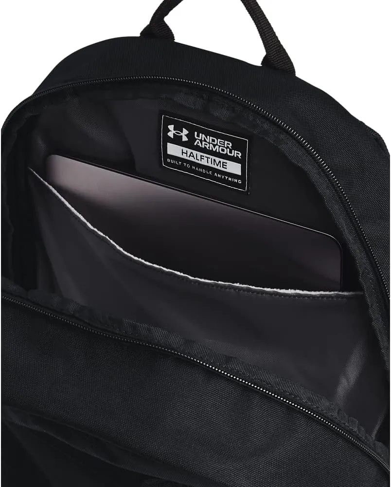 Under Armour Halftime Backpack, Black (001)/White, One Size Fits All