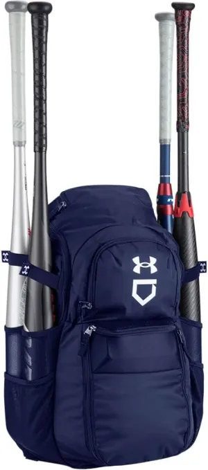 Under Armour mens Yard Baseball Backpack , Midnight Navy (410)/White , One Size