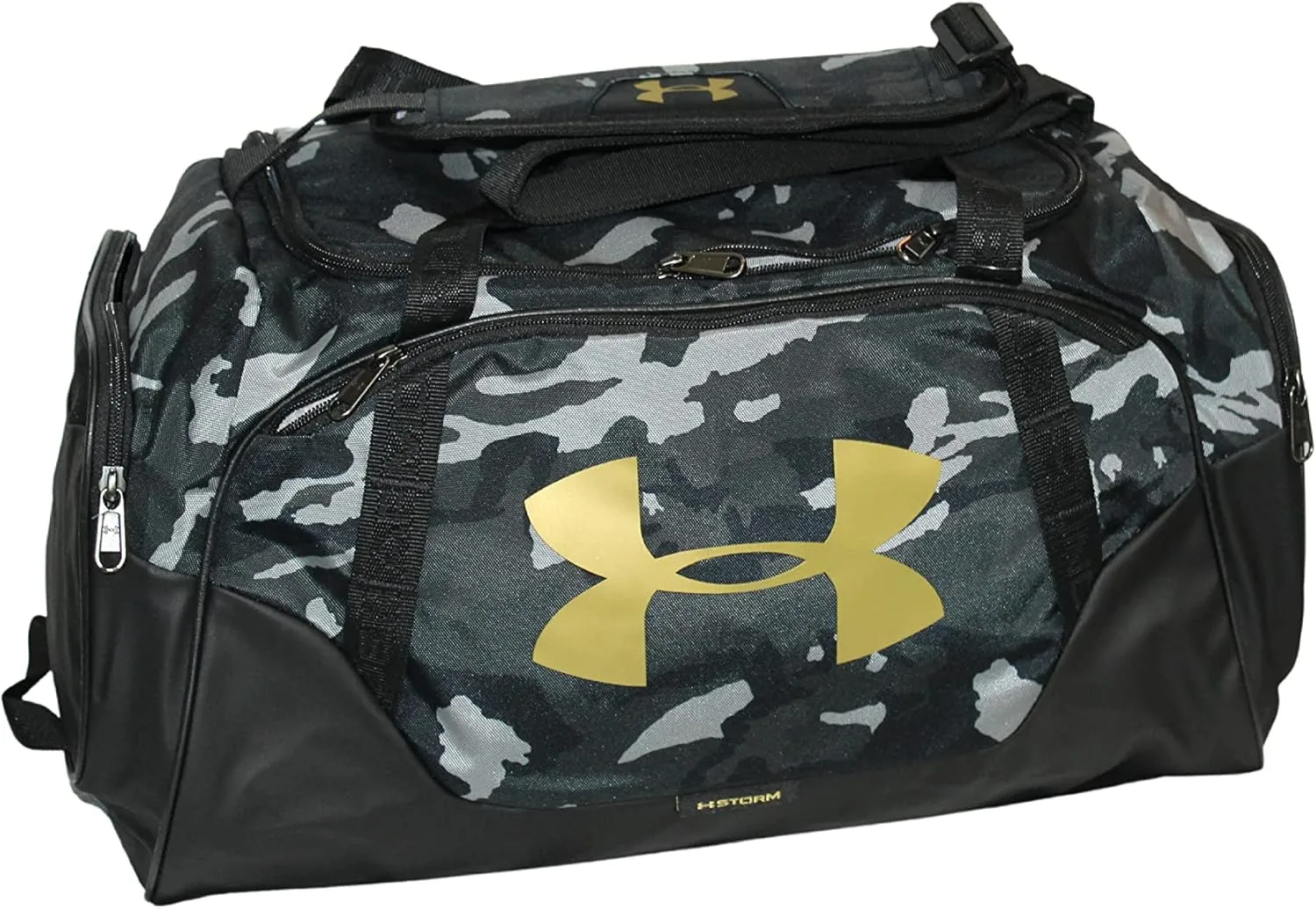 Under Armour Unisex Adult UA Undeniable 3.0 Small Duffel Bag (Black/Gold 008)