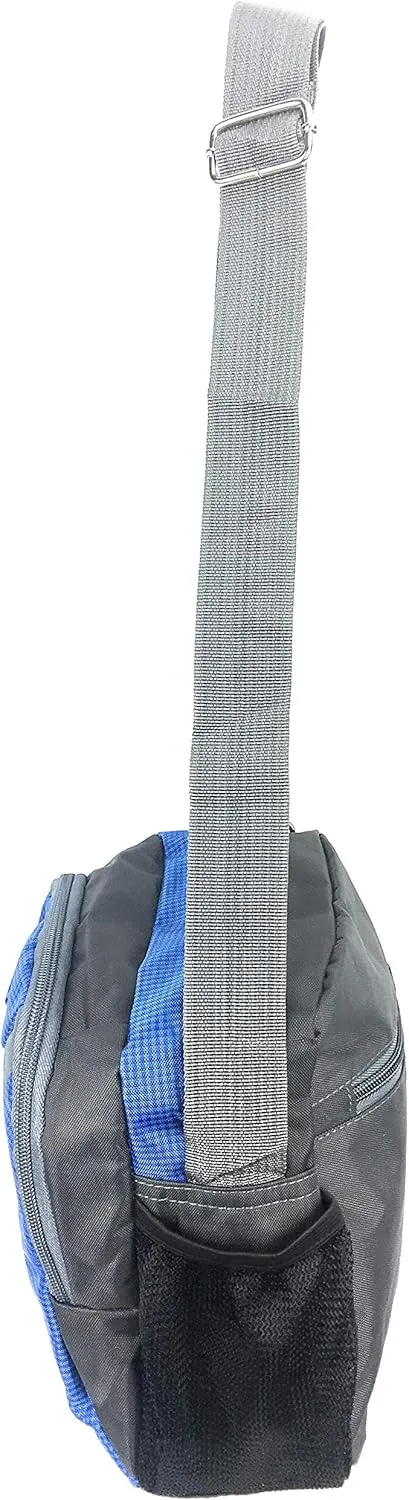Unisex Excursion Organizer Shoulder Bag Day Pack (Blue)