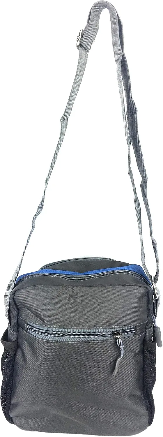 Unisex Excursion Organizer Shoulder Bag Day Pack (Blue)
