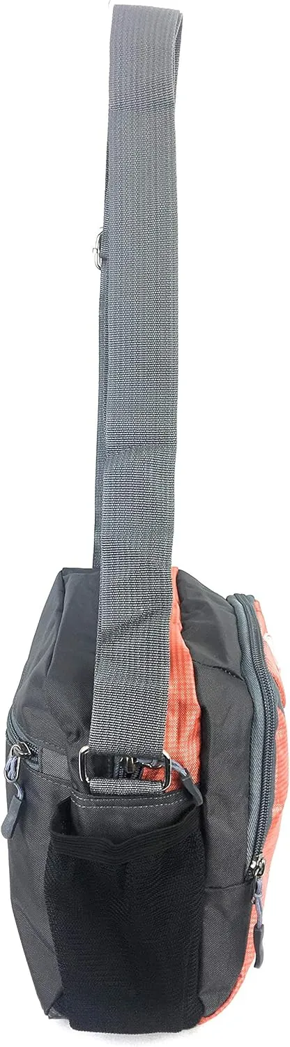 Unisex Excursion Organizer Shoulder Bag Day Pack (Orange)