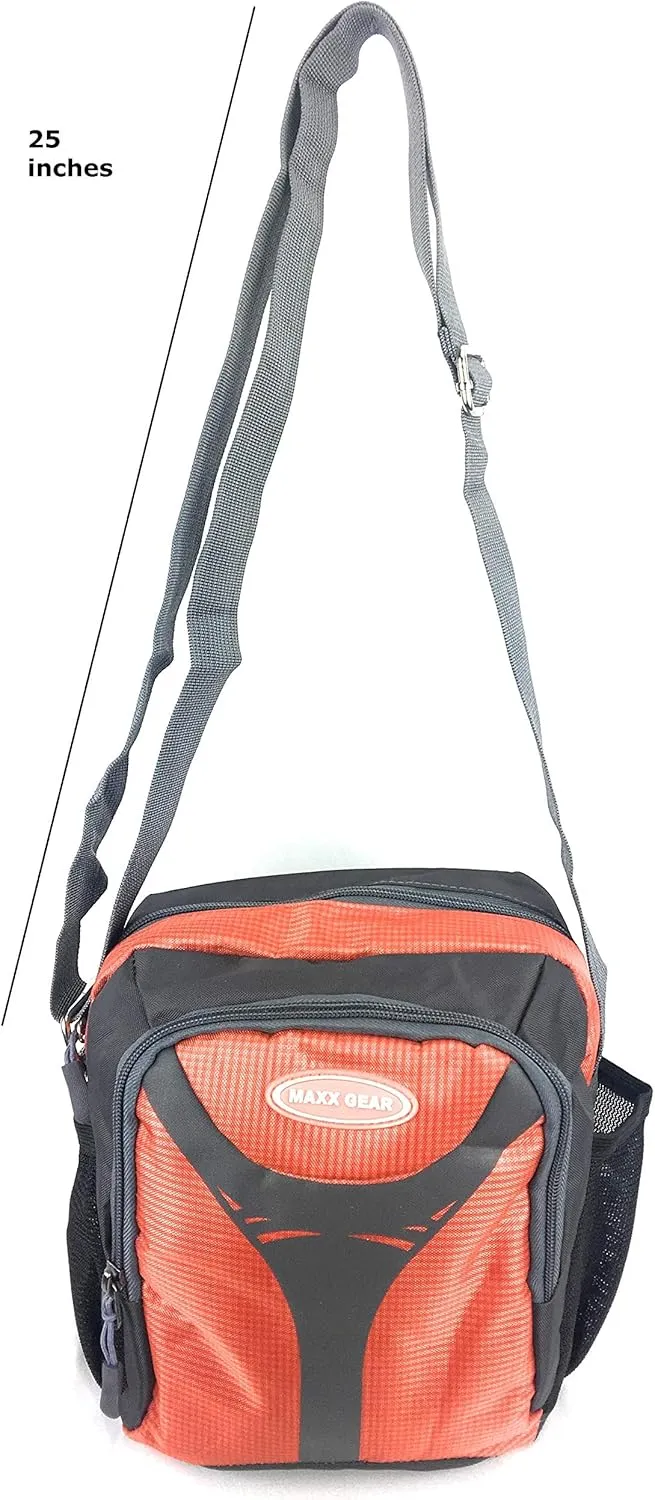 Unisex Excursion Organizer Shoulder Bag Day Pack (Orange)