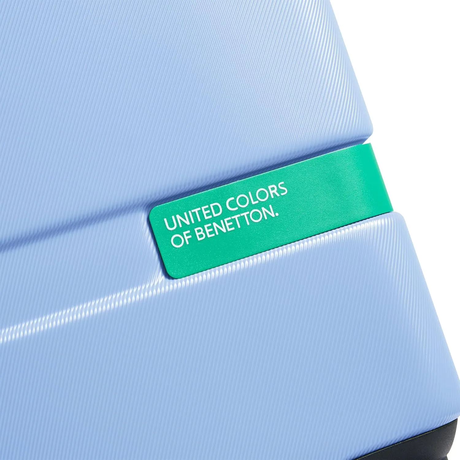 United Colors of Benetton Now Hardside Luggage with Spinner Wheels, Light Blue, Carry-On 19 Inch