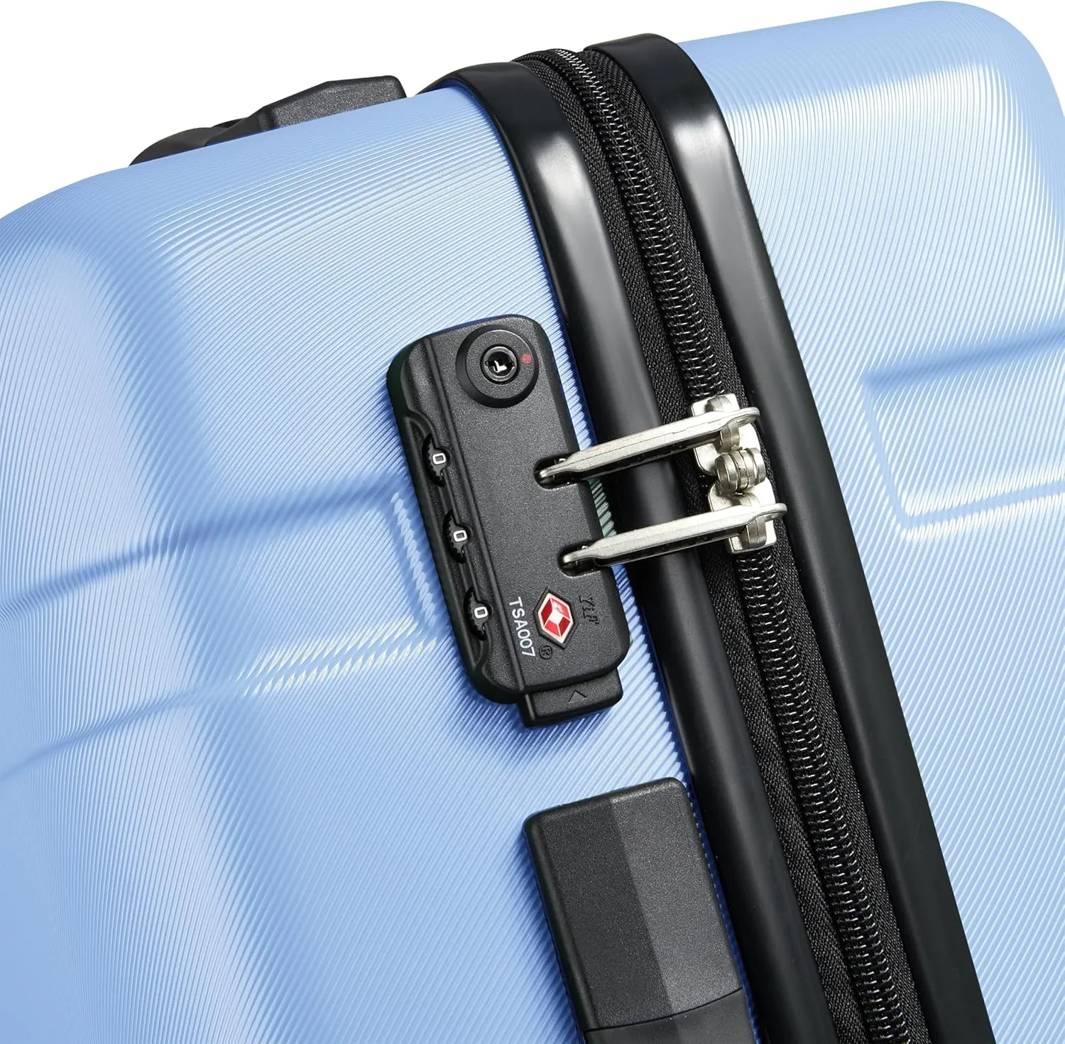 United Colors of Benetton Now Hardside Luggage with Spinner Wheels, Light Blue, Carry-On 19 Inch