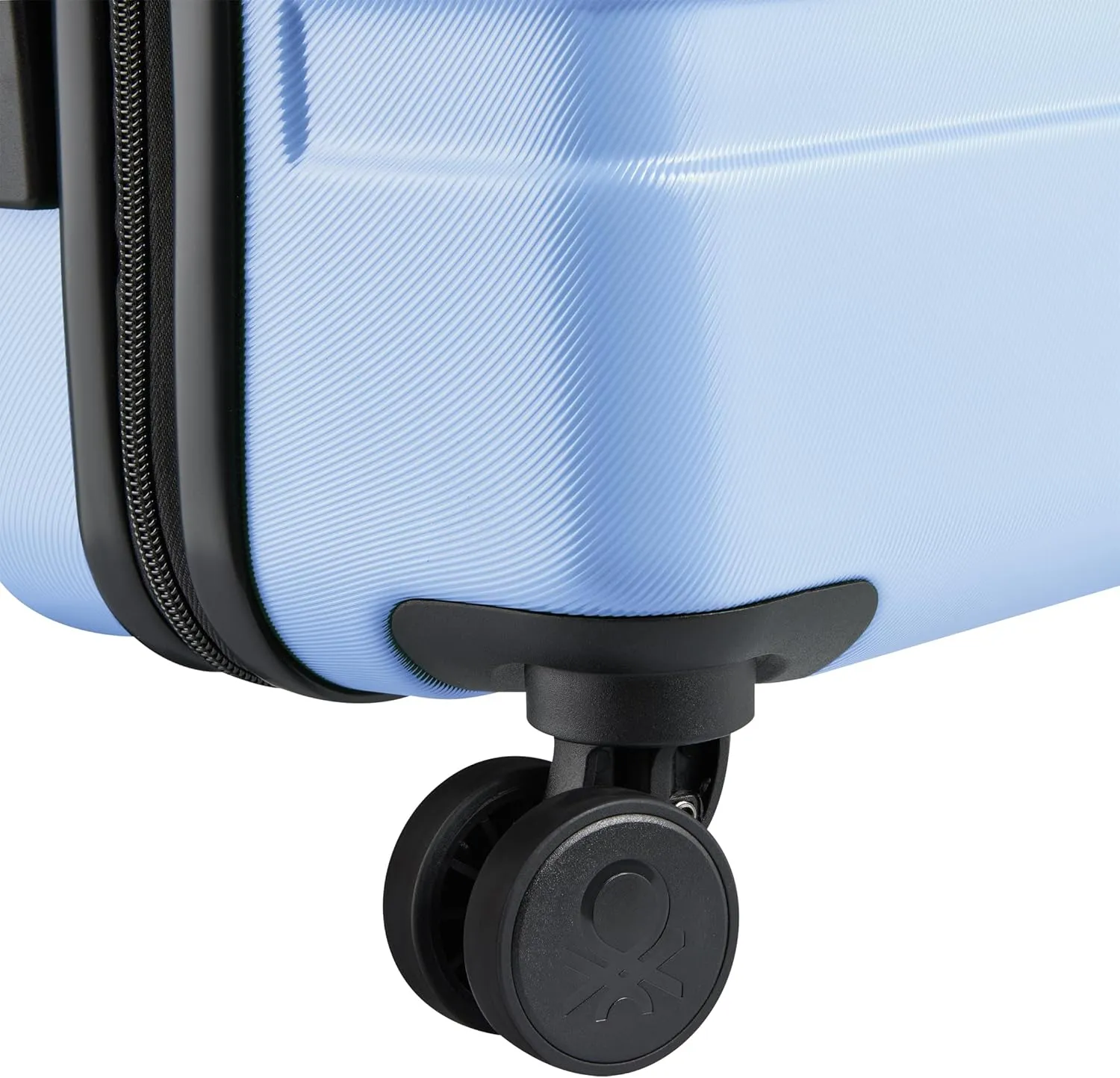 United Colors of Benetton Now Hardside Luggage with Spinner Wheels, Light Blue, Carry-On 19 Inch