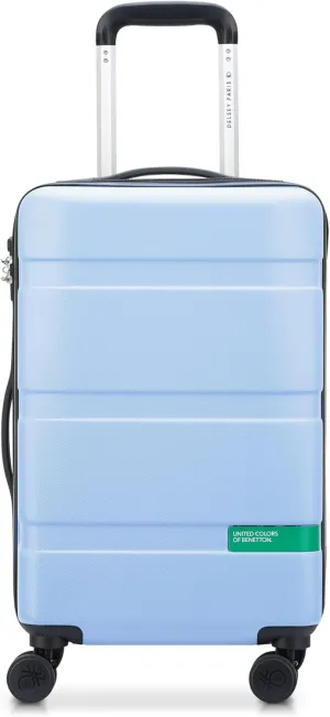 United Colors of Benetton Now Hardside Luggage with Spinner Wheels, Light Blue, Carry-On 19 Inch