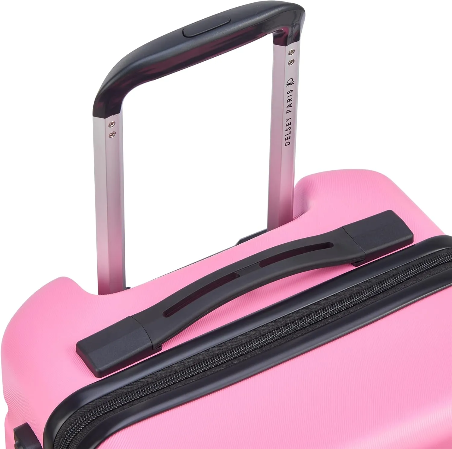 United Colors of Benetton Now Hardside Luggage with Spinner Wheels, Light Pink, Carry-On 19 Inch