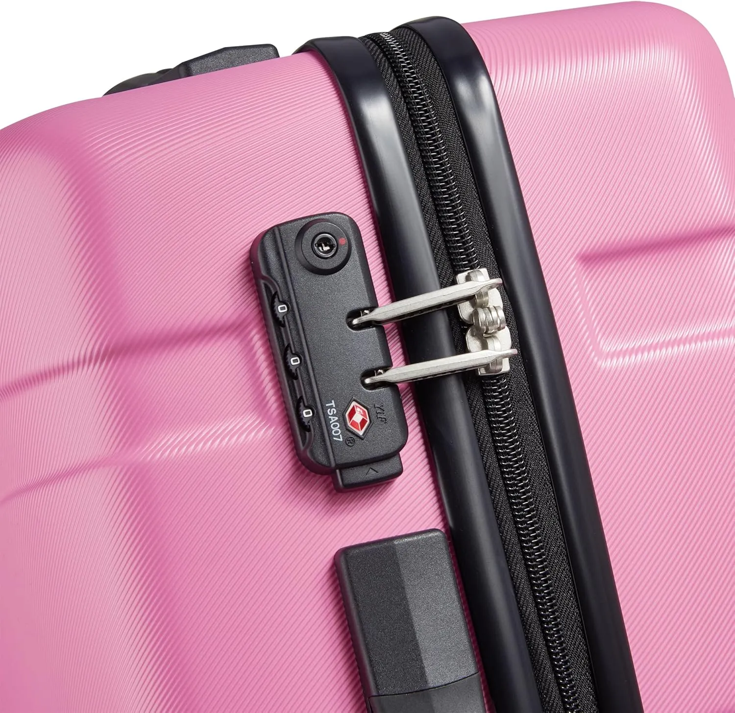 United Colors of Benetton Now Hardside Luggage with Spinner Wheels, Light Pink, Carry-On 19 Inch