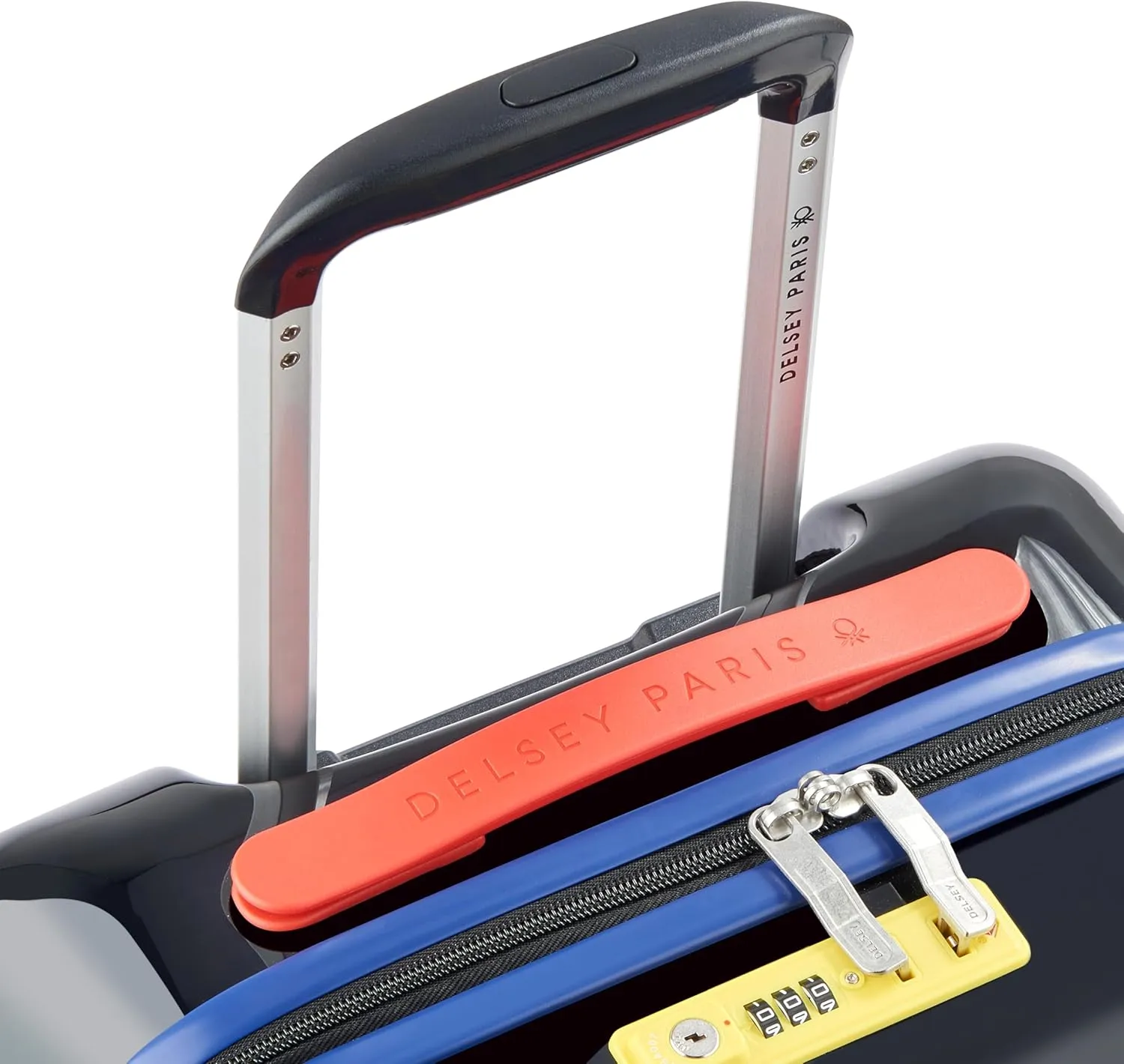 United Colors of Benetton United Hardside Luggage with Spinner Wheels, Black, Carry-On 19 Inch