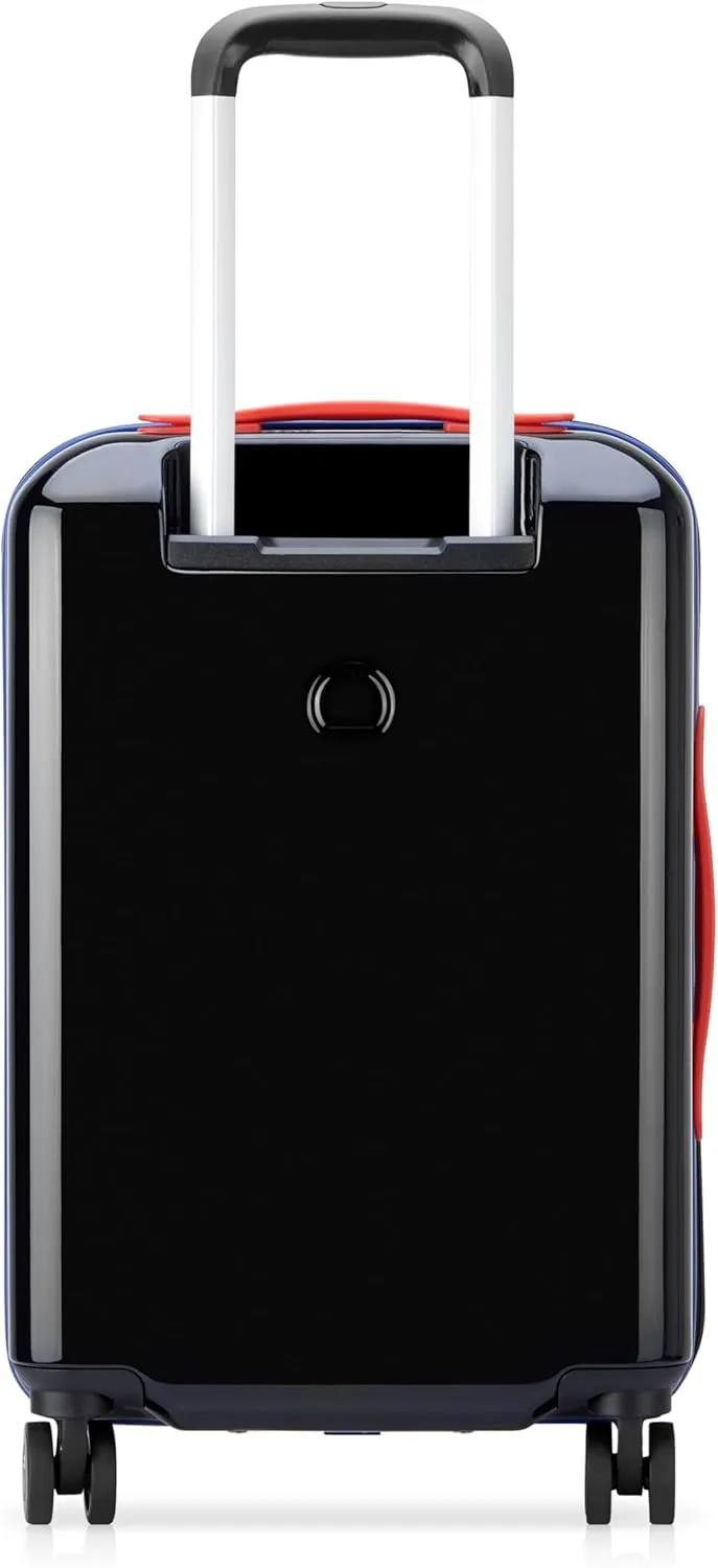 United Colors of Benetton United Hardside Luggage with Spinner Wheels, Black, Carry-On 19 Inch