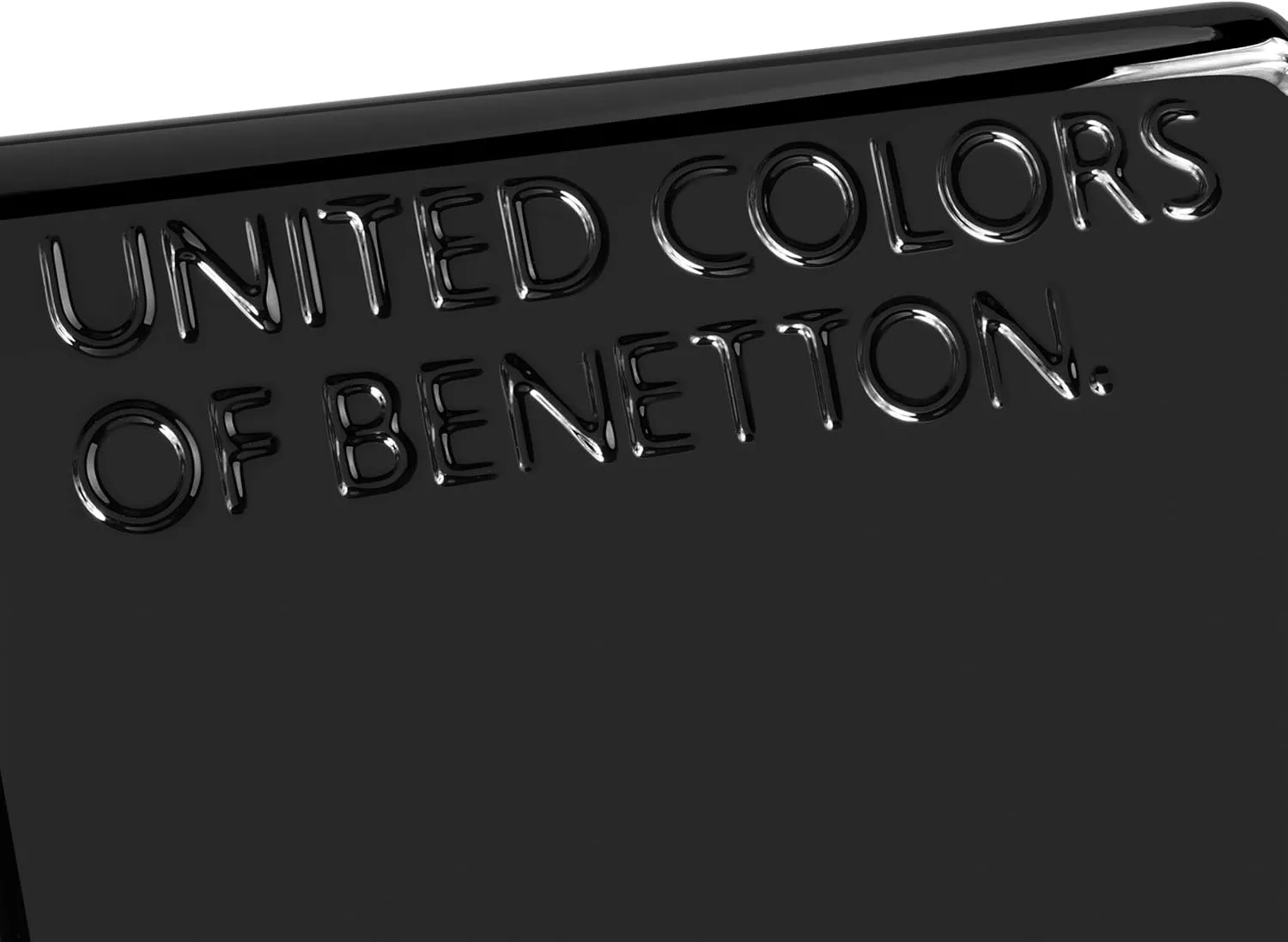 United Colors of Benetton United Hardside Luggage with Spinner Wheels, Black, Carry-On 19 Inch