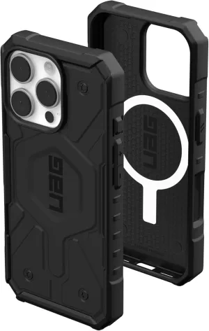 URBAN ARMOR GEAR UAG Designed for iPhone 16 Pro Case 6.3" Pathfinder - Compatible with MagSafe Charging Rugged Shockproof Anti-Slip Military Grade Protective Cover, Black