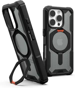 URBAN ARMOR GEAR UAG Designed for iPhone 16 Pro Case 6.3" Plasma XTE - Compatible with MagSafe Charging & Kickstand Rugged Shockproof Anti-Slip Military Grade Protective Cover, Black/Orange