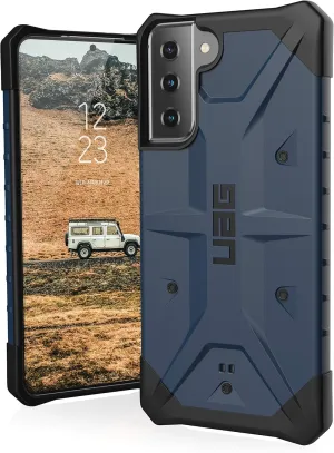 URBAN ARMOR GEAR UAG Designed for Samsung Galaxy S21 Plus Case Blue Mallard Rugged Lightweight Slim Shockproof Pathfinder Protective Cover, [6.7 inch Screen]