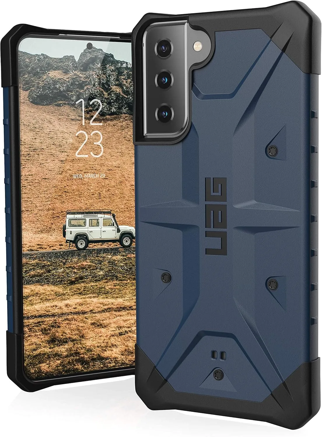 URBAN ARMOR GEAR UAG Designed for Samsung Galaxy S21 Plus Case Blue Mallard Rugged Lightweight Slim Shockproof Pathfinder Protective Cover, [6.7 inch Screen]