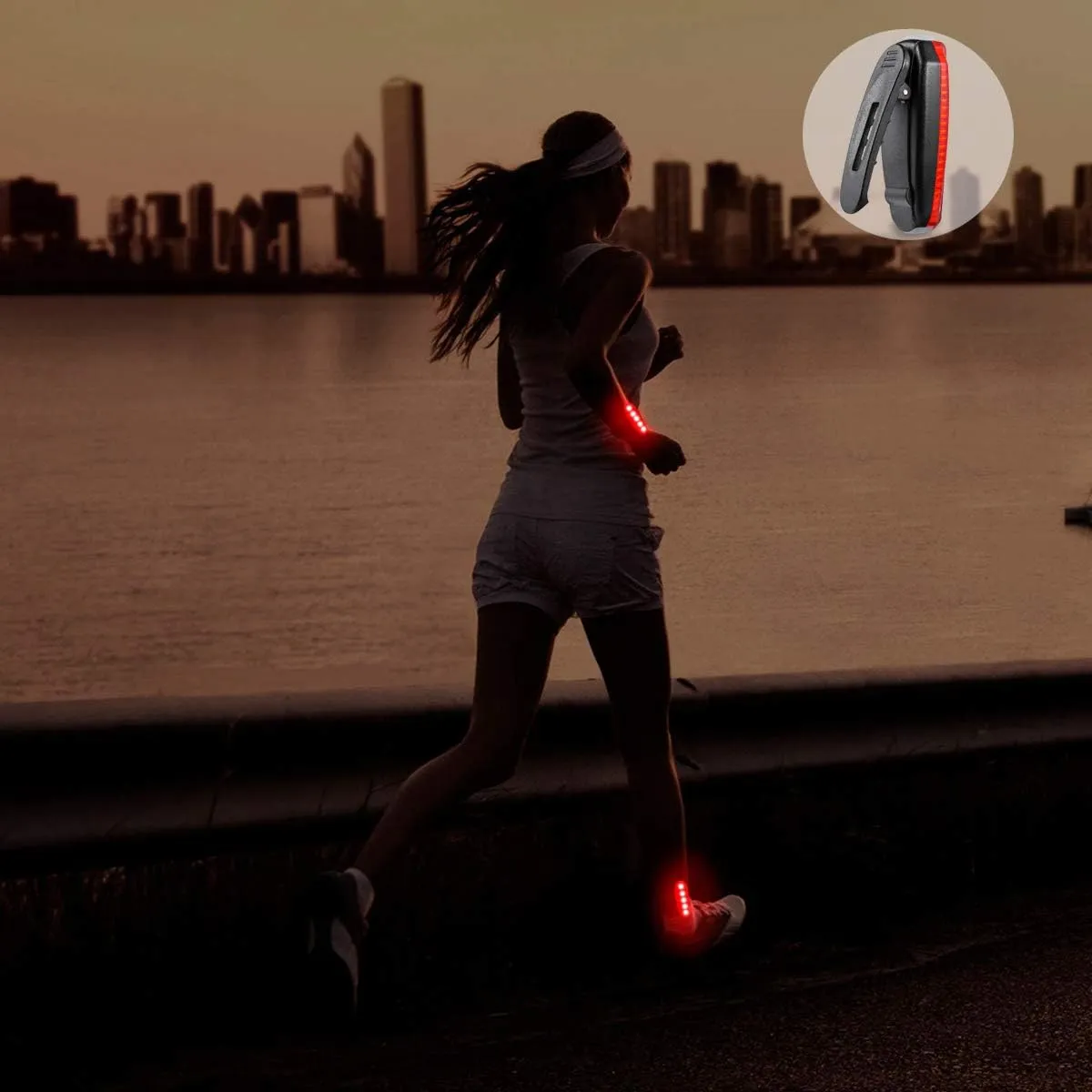 USB Rechargeable LED Safety Lights (2 Pack) - Clip on Strobe Running Lights for Runners, Joggers,Walkers,Kids,Dogs,Bike Tail Lights - High Visibility Accessories for Reflective Gear