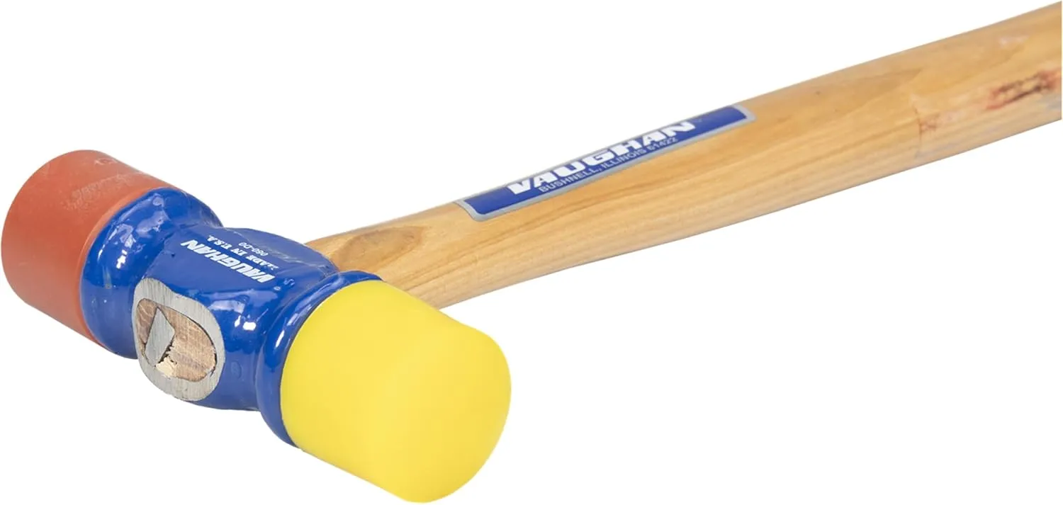 VAUGHAN Soft Face Hammer, American High Carbon Steel Head, 12 oz, Made In The USA, SF12, VN19410