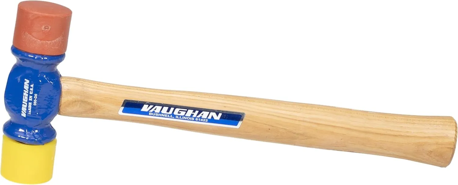 VAUGHAN Soft Face Hammer, American High Carbon Steel Head, 12 oz, Made In The USA, SF12, VN19410