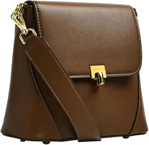 Vegan Leather Crossbody Bag for Women Top-Handle Trendy Purse Designer Shoulder Handbag Bags with Adustable Strap