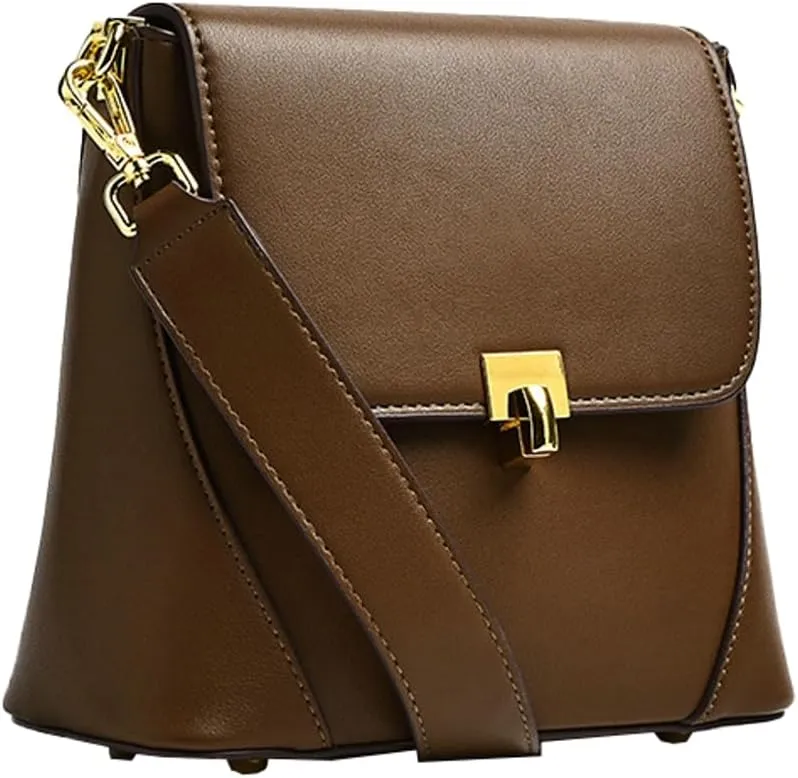 Vegan Leather Crossbody Bag for Women Top-Handle Trendy Purse Designer Shoulder Handbag Bags with Adustable Strap