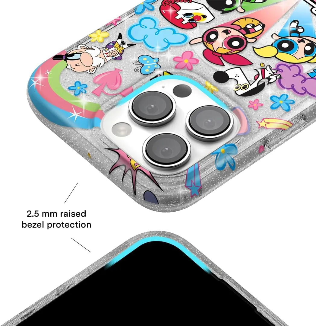 VELVET CAVIAR x The PPG for iPhone 16 Pro Case - Compatible with MagSafe [10 ft Drop Tested] - Girly Cute Phone Cover (Girl Power Glitter)