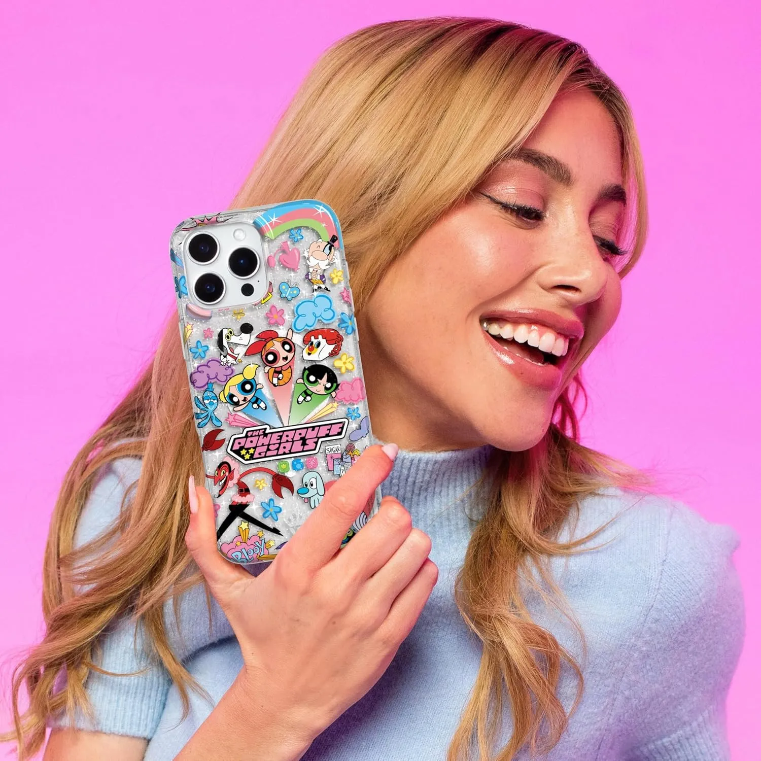 VELVET CAVIAR x The PPG for iPhone 16 Pro Case - Compatible with MagSafe [10 ft Drop Tested] - Girly Cute Phone Cover (Girl Power Glitter)