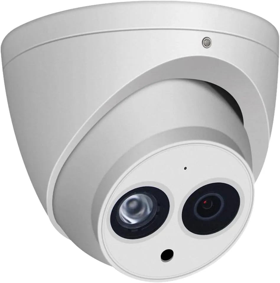 VIKYLIN 6MP IP PoE Security Camera with Mic/Audio,Outdoor Indoor Turret/Dome Surveillance Camera with 2.8mm Wide Angle 165Ft IR Night Vision,WDR,3D DNR,IP67 Waterproof,IVS Detection,DMSS/SmartPss Lite