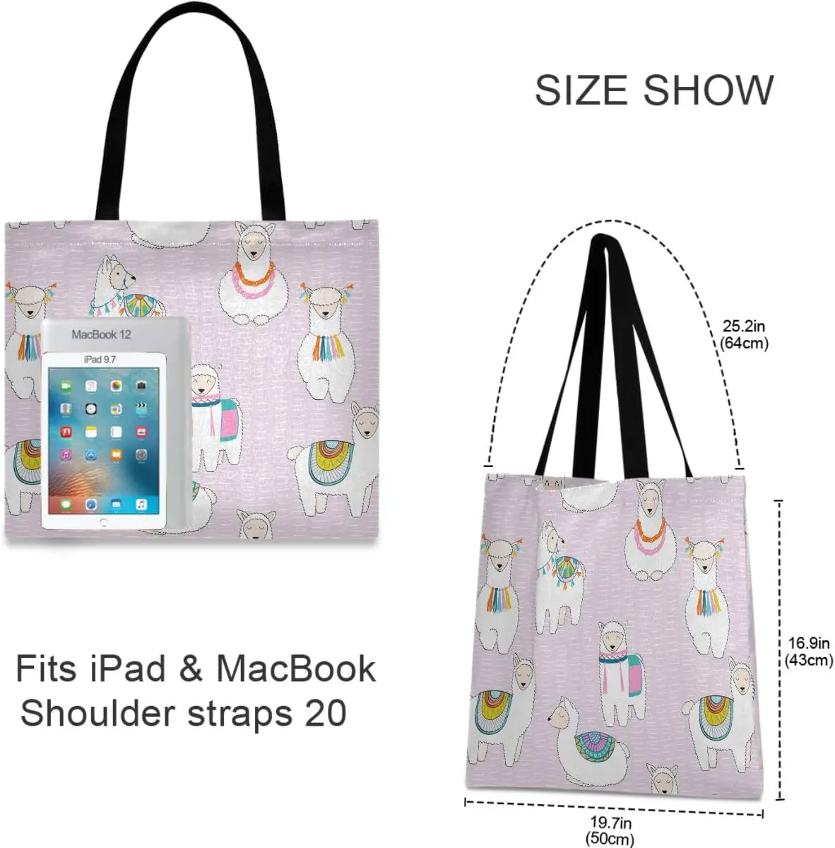 visesunny Canvas Tote Bag Shoulder Bag Shopping Casual Bag Foldaway Travel Bag Handbags for Women Lady Girl Teens