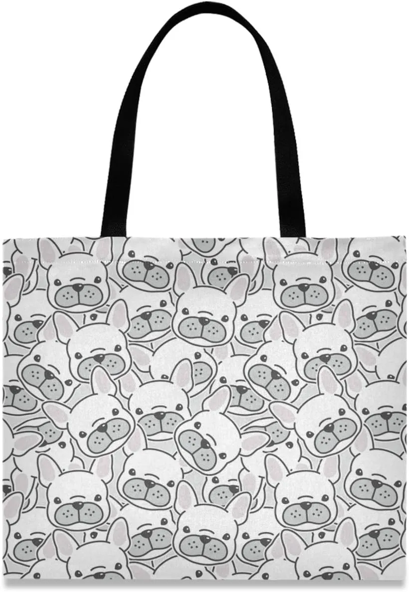 visesunny Canvas Tote Bag Shoulder Bag Shopping Casual Bag Foldaway Travel Bag Handbags for Women Lady Girl Teens