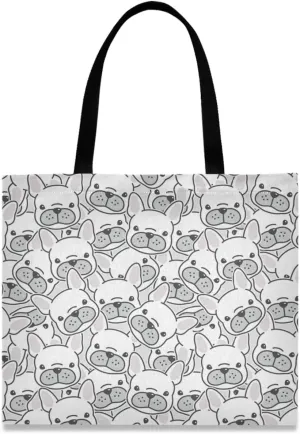 visesunny Canvas Tote Bag Shoulder Bag Shopping Casual Bag Foldaway Travel Bag Handbags for Women Lady Girl Teens