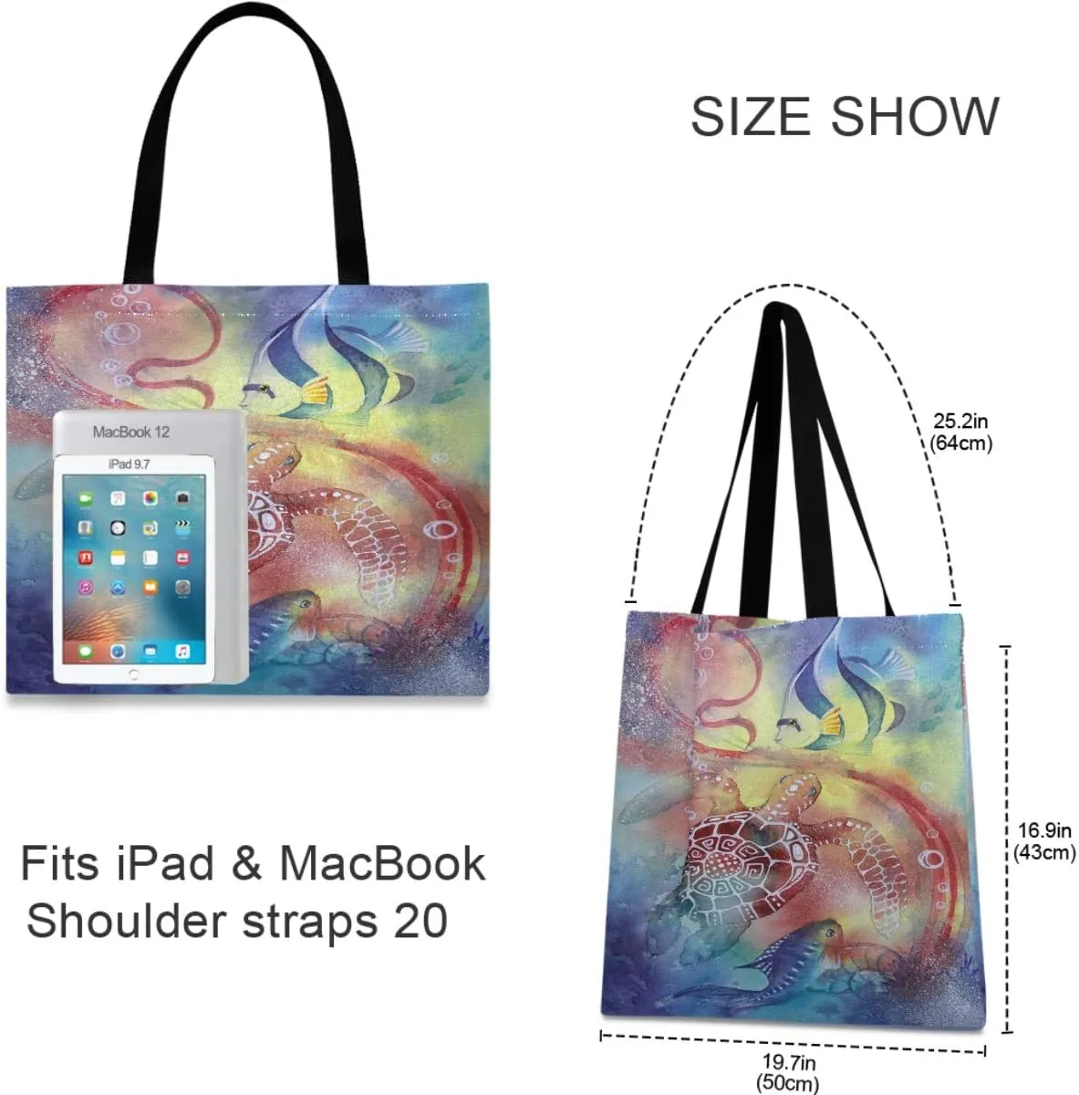visesunny Canvas Tote Bag Shoulder Bag Shopping Casual Bag Foldaway Travel Bag Handbags for Women Lady Girl Teens