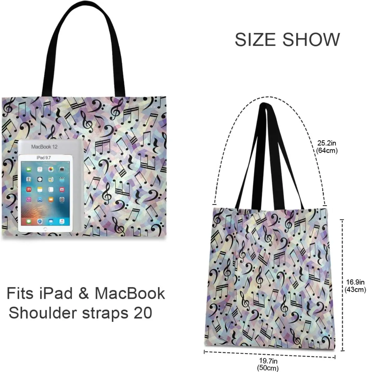 visesunny Large Tote Bag Shoulder Bag Shopping Casual Travel Bag Handbags for Women Lady Girl Teens Gym Beach Daily