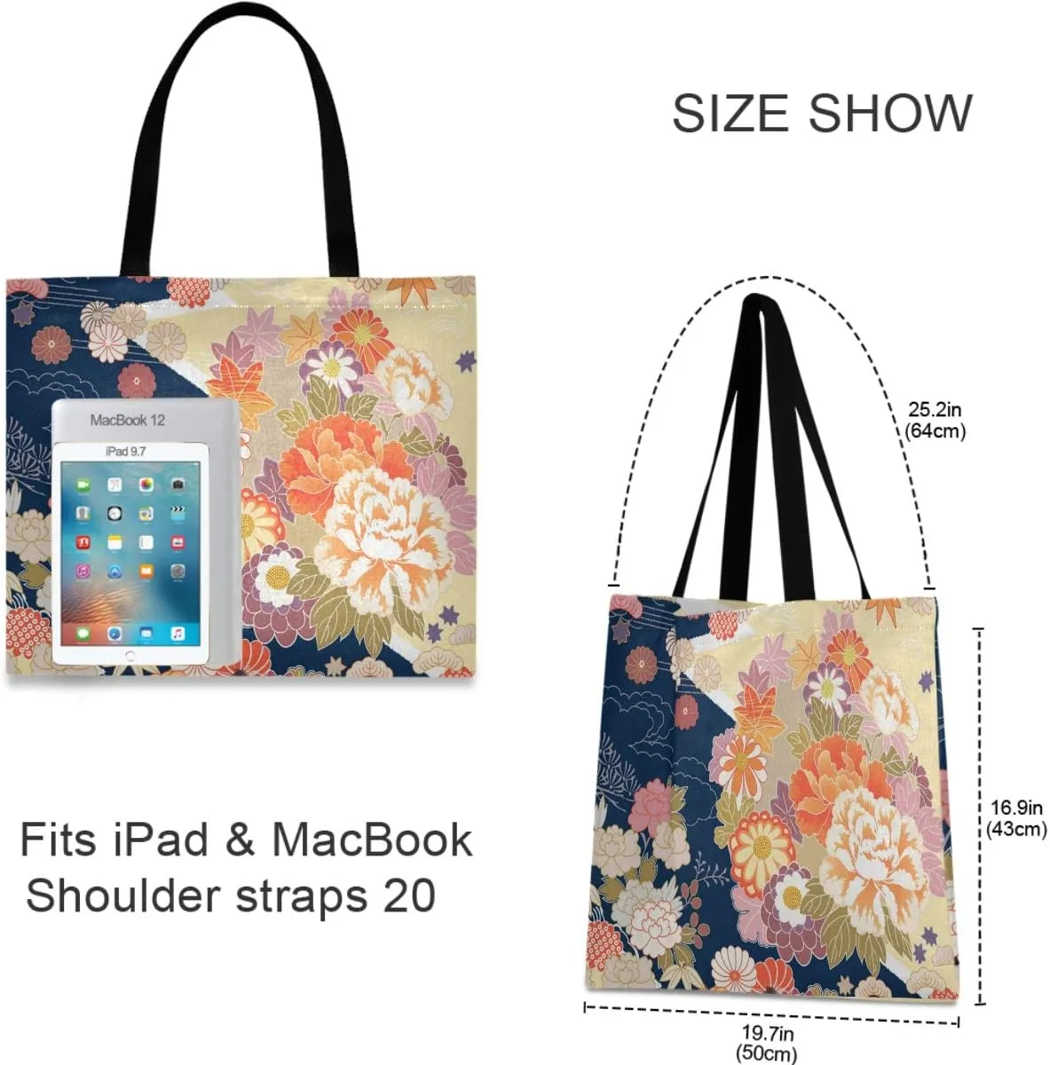visesunny Large Tote Bag Shoulder Bag Shopping Casual Travel Bag Handbags for Women Lady Girl Teens Gym Beach Daily
