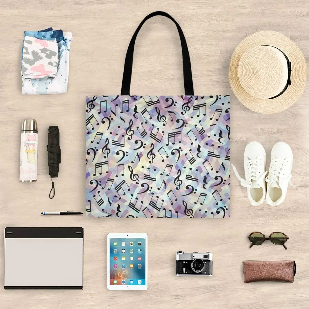 visesunny Large Tote Bag Shoulder Bag Shopping Casual Travel Bag Handbags for Women Lady Girl Teens Gym Beach Daily