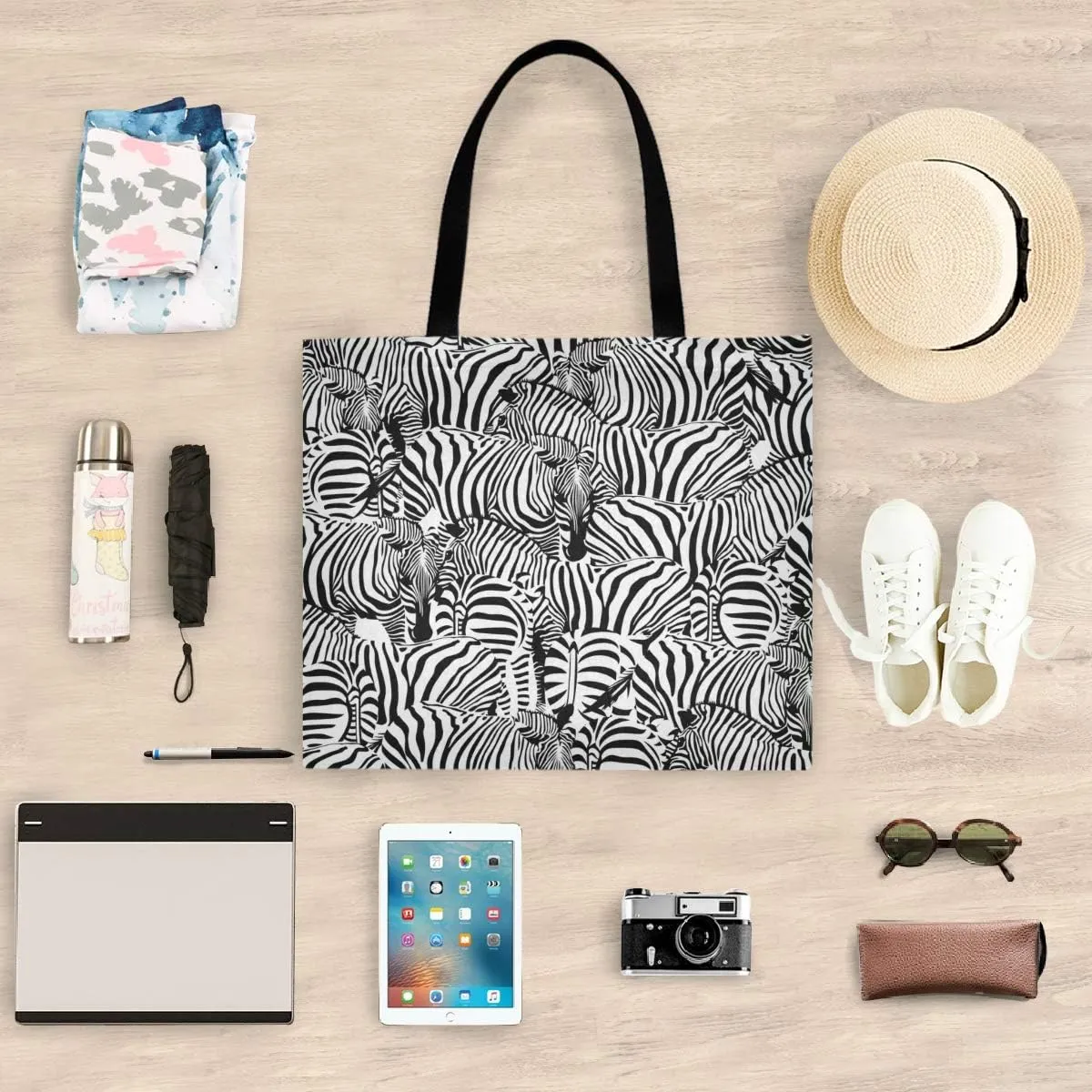 visesunny Large Tote Bag Shoulder Bag Shopping Casual Travel Bag Handbags for Women Lady Girl Teens Gym Beach Daily