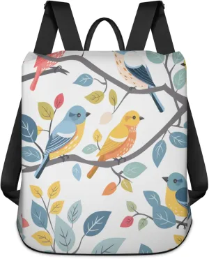 Vocal Birds Anti-Theft Rucksack Fashion Backpack Travel Shoulder Bag Lightweight Waterproof Daypack Casual Backpacks For Women Men