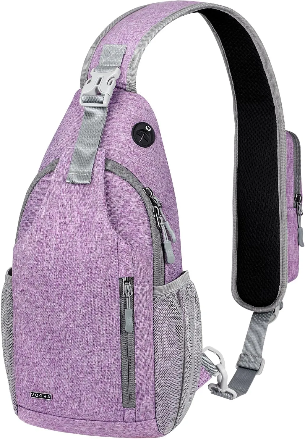 Voova Crossbody Sling Backpack Sling Bag for Men Women, Travel Hiking Chest Bag Daypack, Small over the Shoulder Backpack