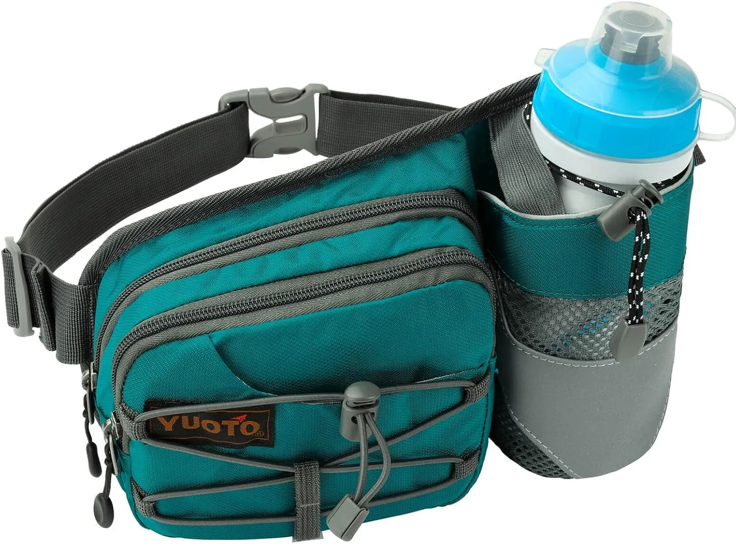 Waist Pack with Water Bottle Holder for Running Walking Hiking Fanny Pack Hydration Belt