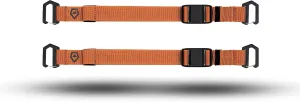 WANDRD Premium Accessory Straps: Durable 1" Backpack Straps with Secure Magnetic Buckle, Custom Metal Gatekeepers & Reflective Logo – Perfect for Securing Gear to Any Backpack (2-Pack)