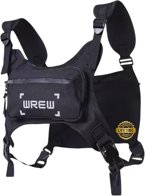 Water Resistant Running Chest Pack for Men-Running Phone Holder with Extra Storage-Lightweight Running Vest for Workouts