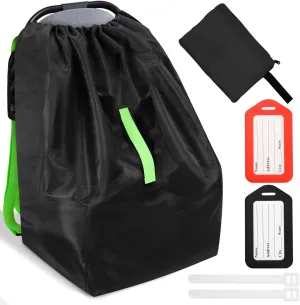 Waterproof Stroller Bag for Airplane Travel - Durable, Large, Fits Most Sizes - Gate Check Cover for Jogger - Black