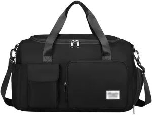 Waterproof Travel Duffel Bags, Gym Bag, Travel Totes, Weekender Overnight Bag with Wet Pocket And Shoes Compartment for Women Men,4