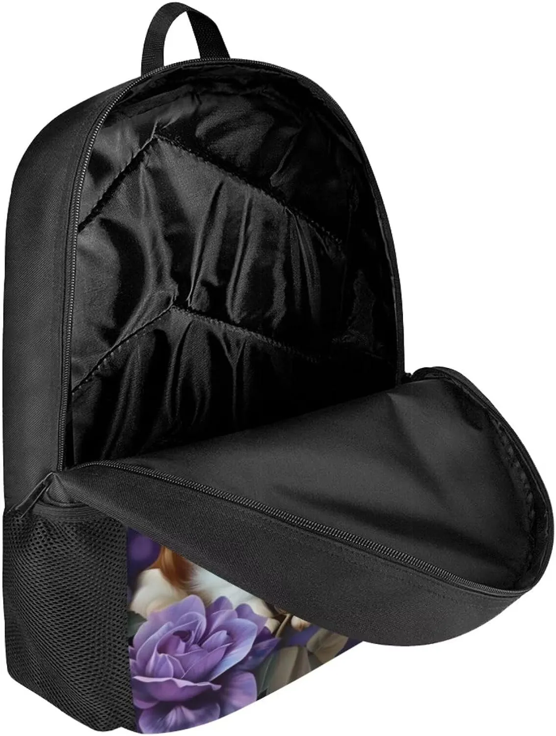 WELLFLYHOM 16 Inch School Backpack Cavalier King Charles Spaniel Bookbag for Middle School Girls Bookbag Elementary Preschool Baqck Pack Purse Cute Dog Schgoolbag Satchel for Teen Boys Daycare
