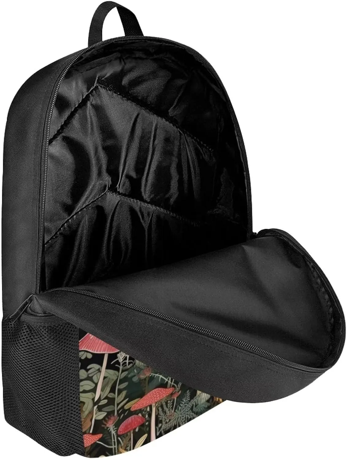 WELLFLYHOM Mushroom Bookbag Middle School Backpack Purse for 4-6 8-10 14-16 Kids Girl School Bag Elementary Preschool Back Packs Light Weight Knapsack Back to School Supplies Daypack